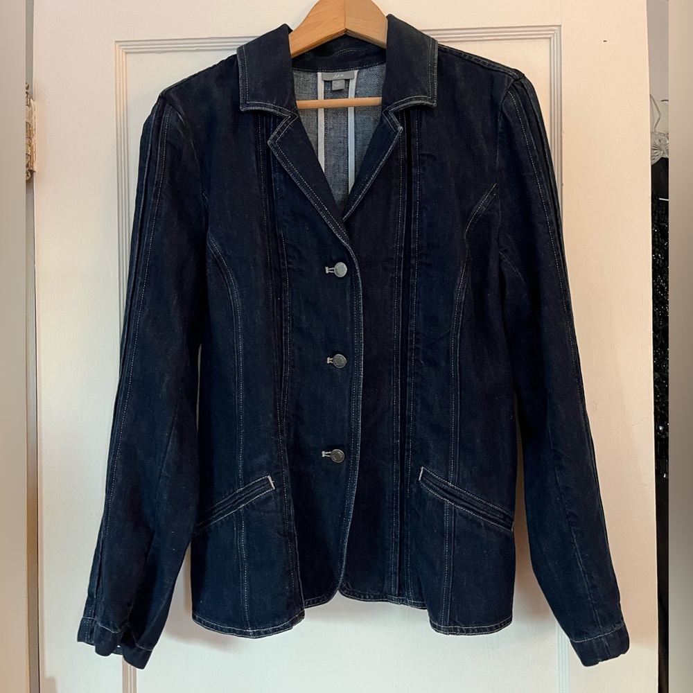 J. Jill Dark Blue Jean Jacket